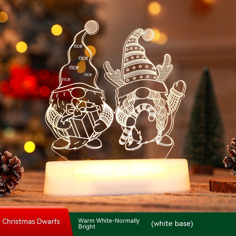 Christmas Decoration 3D Lamp Acrylic LED Night Lights New Year Valentines Day Christmas Kids Gift Christmas Ornaments Christmas Decoration 3D Lamp Acrylic LED Night Lights New Year Valentines Day Christmas Kids Gift Christmas Ornaments
